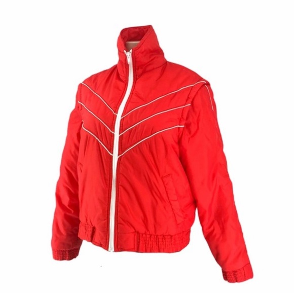 1970’s Vintage Johnny Colorado Red Ski Jacket Vest/Coat Size M - Picture 2 of 16